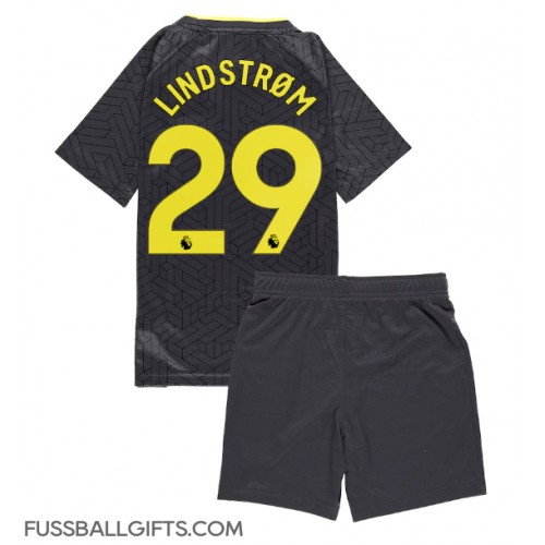 Everton Jesper Lindstrom #29 Fußballbekleidung Auswärtstrikot Kinder 2024-25 Kurzarm (+ kurze hosen)